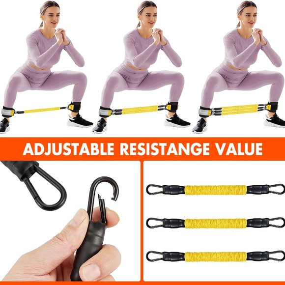 Resistance Band Set with Ankle Cuffs - Picture 6 of 8